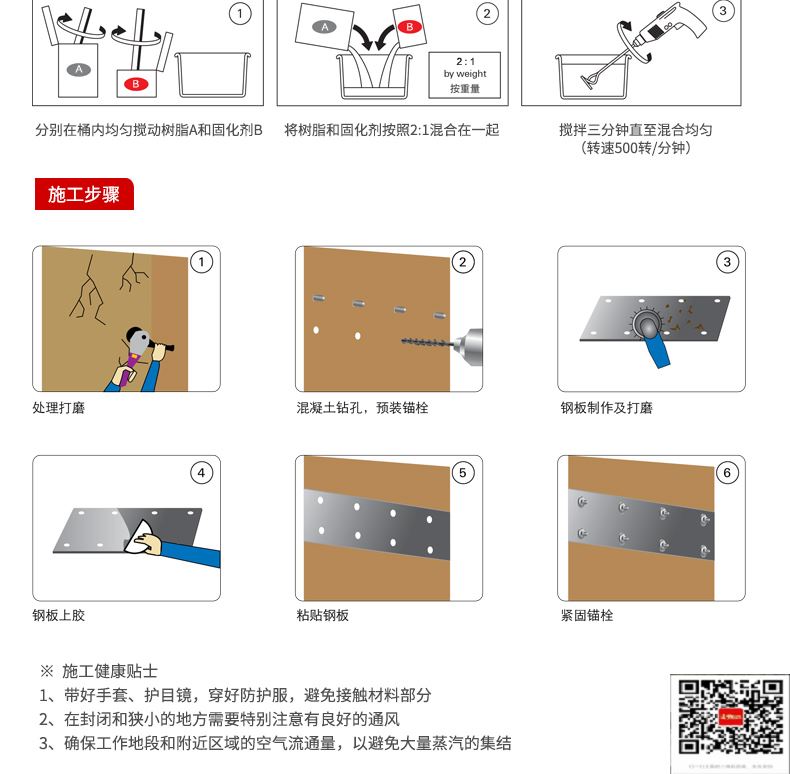 包钢湘阴粘钢加固施工过程